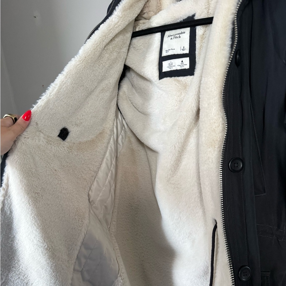 Abercrombie & Fitch women’s parka winter coat - Picture 8 of 9